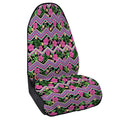 Tropical Hibiscus Flowers Aztec Print Waterproof Car Seat Cover
