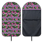 Tropical Hibiscus Flowers Aztec Print Waterproof Car Seat Cover