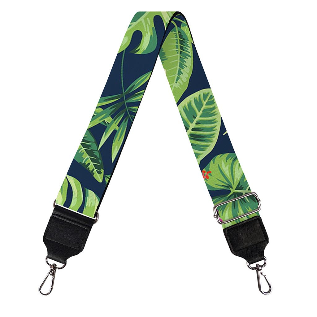 Tropical Hibiscus Flowers Pattern Print Bag Strap