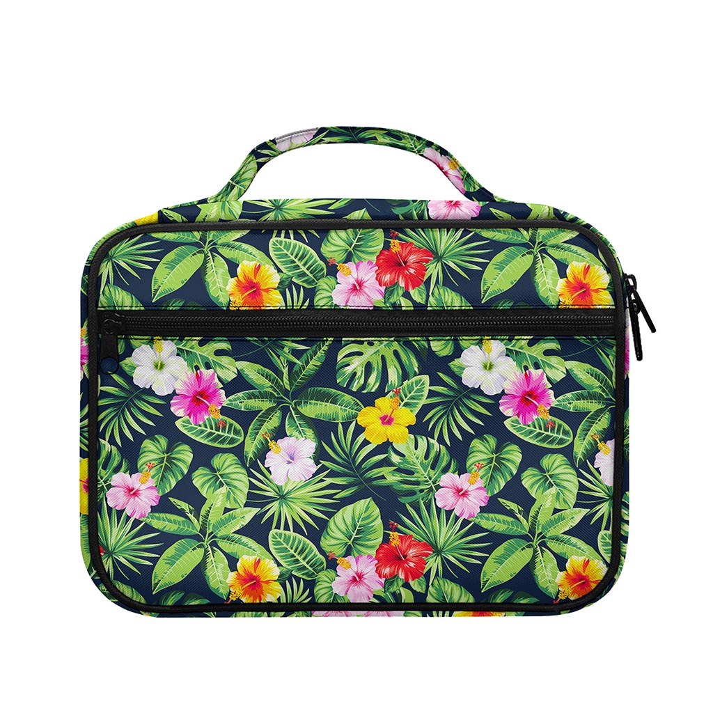 Tropical Hibiscus Flowers Pattern Print Briefcase Bible Bag