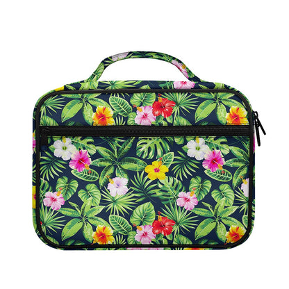 Tropical Hibiscus Flowers Pattern Print Briefcase Bible Bag