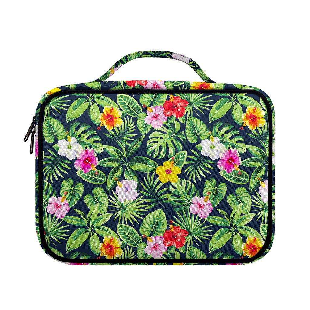 Tropical Hibiscus Flowers Pattern Print Briefcase Bible Bag