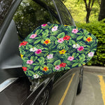 Tropical Hibiscus Flowers Pattern Print Car Side Mirror Covers