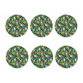 Tropical Hibiscus Flowers Pattern Print Coaster Set