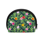 Tropical Hibiscus Flowers Pattern Print Coin Purse