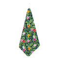 Tropical Hibiscus Flowers Pattern Print Hand Towel
