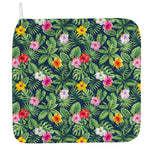 Tropical Hibiscus Flowers Pattern Print Hand Towel
