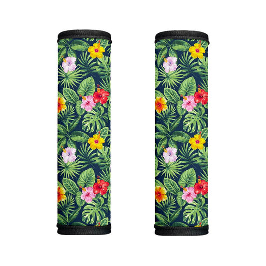 Tropical Hibiscus Flowers Pattern Print Handle Covers