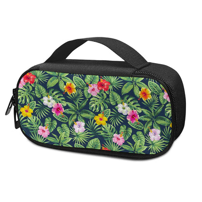 Tropical Hibiscus Flowers Pattern Print Insulin Cooler Travel Case