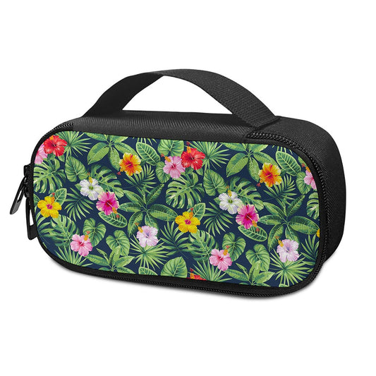 Tropical Hibiscus Flowers Pattern Print Insulin Cooler Travel Case