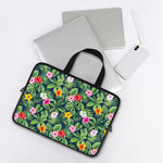Tropical Hibiscus Flowers Pattern Print Laptop Sleeve With Handle