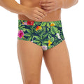 Tropical Hibiscus Flowers Pattern Print Men's Briefs