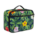 Tropical Hibiscus Flowers Pattern Print Portable Lunch Bag