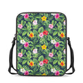 Tropical Hibiscus Flowers Pattern Print Rectangular Crossbody Bag