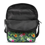 Tropical Hibiscus Flowers Pattern Print Rectangular Crossbody Bag