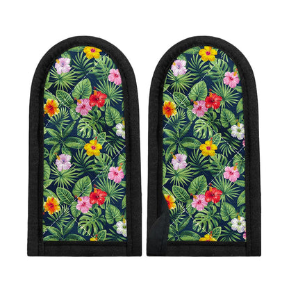 Tropical Hibiscus Flowers Pattern Print Skillet Handle Cover