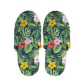 Tropical Hibiscus Flowers Pattern Print Slippers