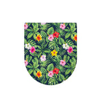 Tropical Hibiscus Flowers Pattern Print Toilet Lid Cover