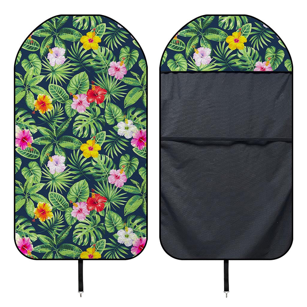 Tropical Hibiscus Flowers Pattern Print Waterproof Car Seat Cover