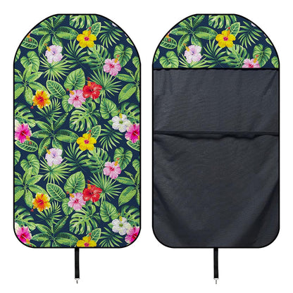 Tropical Hibiscus Flowers Pattern Print Waterproof Car Seat Cover
