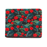 Tropical Hibiscus Leaves Pattern Print Bifold Wallet
