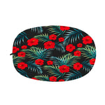 Tropical Hibiscus Leaves Pattern Print Car Side Mirror Covers