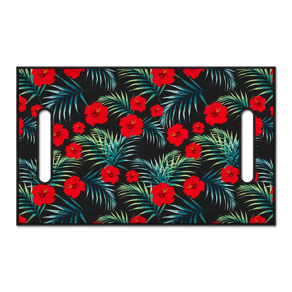 Tropical Hibiscus Leaves Pattern Print Golf Cart Seat Cover