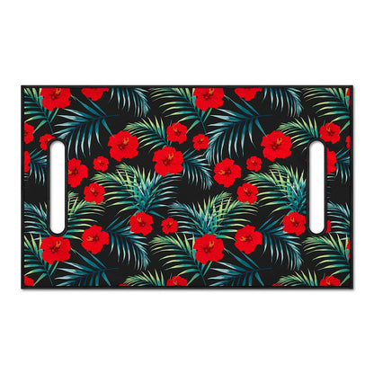 Tropical Hibiscus Leaves Pattern Print Golf Cart Seat Cover