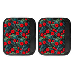 Tropical Hibiscus Leaves Pattern Print Handle Covers