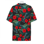 Tropical Hibiscus Leaves Pattern Print Hawaiian Shirt