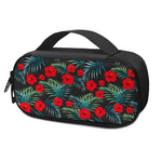 Tropical Hibiscus Leaves Pattern Print Insulin Cooler Travel Case
