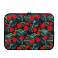 Tropical Hibiscus Leaves Pattern Print Laptop Sleeve