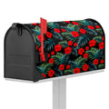 Tropical Hibiscus Leaves Pattern Print Mailbox Cover