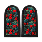 Tropical Hibiscus Leaves Pattern Print Skillet Handle Cover