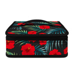 Tropical Hibiscus Leaves Pattern Print Small Lunch Bag
