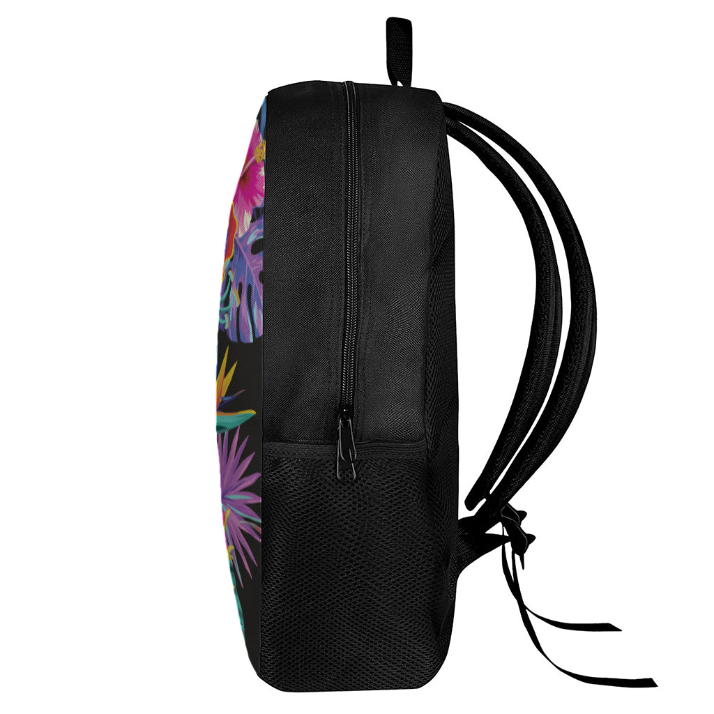 Tropical Hummingbird Print 17 Inch Backpack