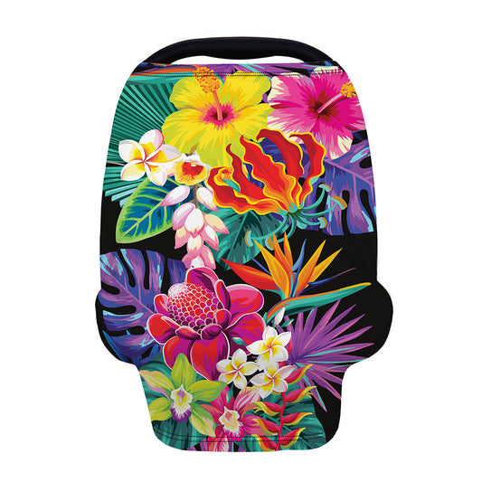 Tropical Hummingbird Print Baby Seat Cover