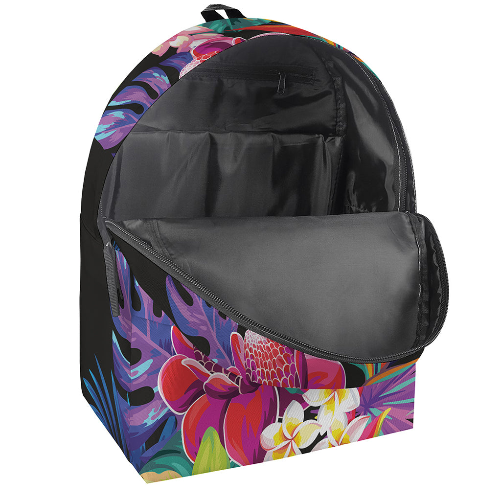 Tropical Hummingbird Print Backpack
