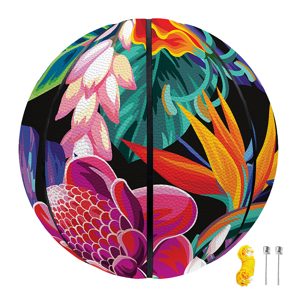 Tropical Hummingbird Print Basketball