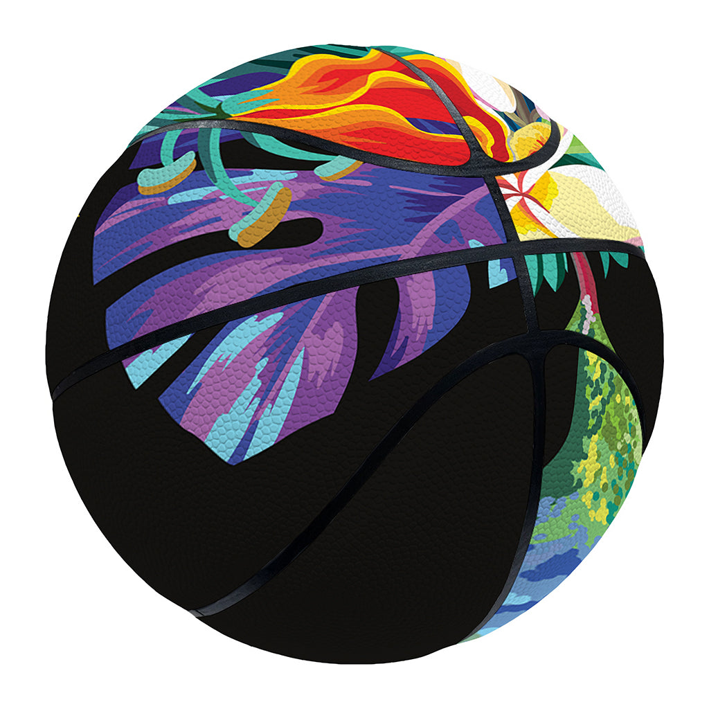 Tropical Hummingbird Print Basketball