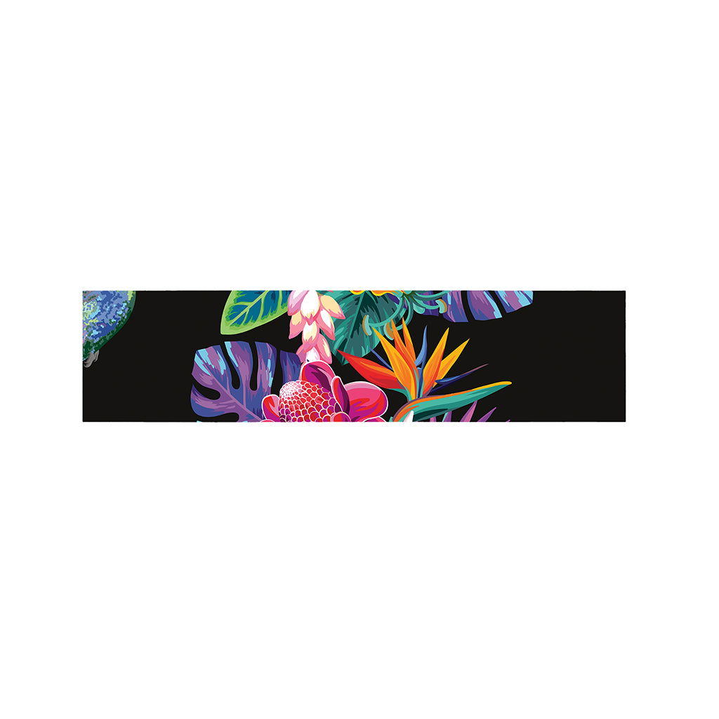 Tropical Hummingbird Print Bed Runner