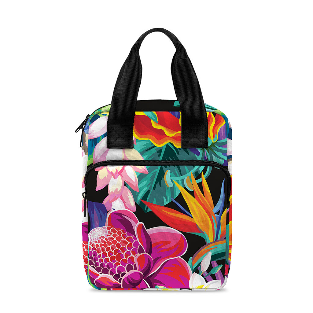 Tropical Hummingbird Print Bible Tote Bag