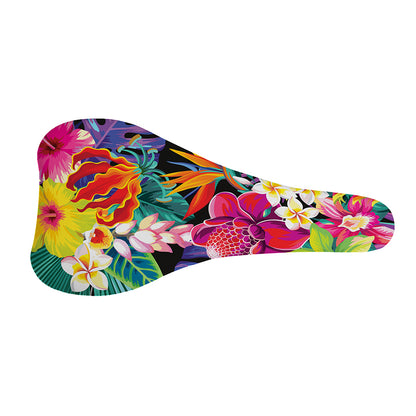 Tropical Hummingbird Print Bicycle Seat Cover