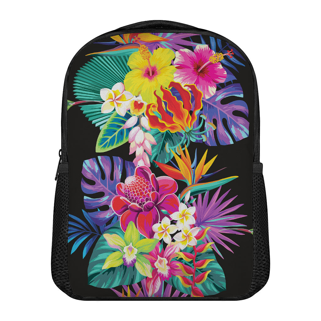 Tropical Hummingbird Print Casual Backpack