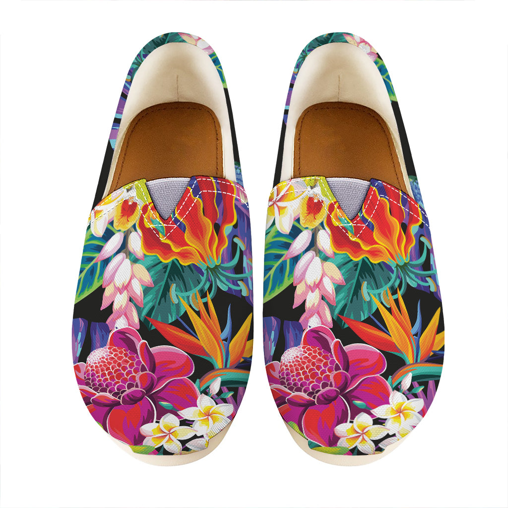 Tropical Hummingbird Print Casual Shoes
