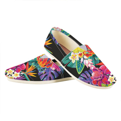 Tropical Hummingbird Print Casual Shoes