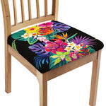 Tropical Hummingbird Print Chair Cushion Cover