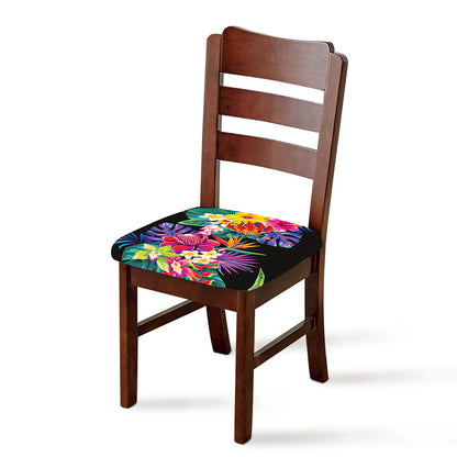 Tropical Hummingbird Print Chair Cushion Cover