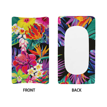 Tropical Hummingbird Print Changing Pad Cover