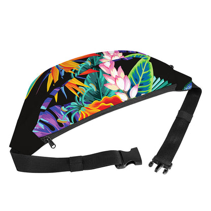 Tropical Hummingbird Print Fanny Pack